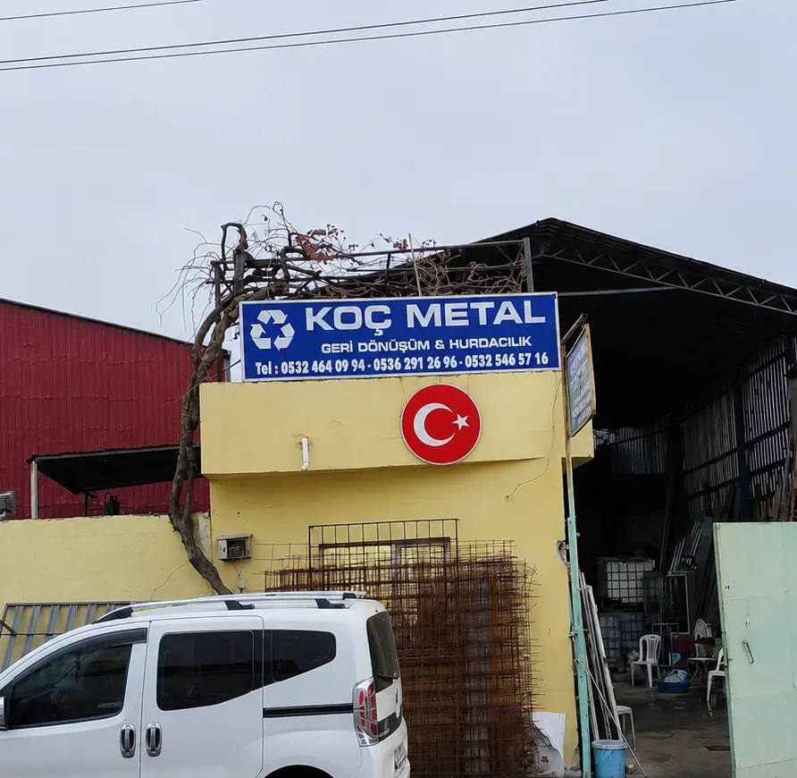 Mersin hurdacı Koç Metal hurda sahası